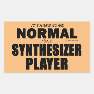Sticker rectangulaire du lecteur de synthétiseur n