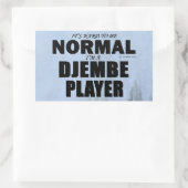 Sticker rectangulaire du lecteur Djembe normal (Sac)