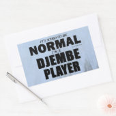 Sticker rectangulaire du lecteur Djembe normal (Enveloppe)