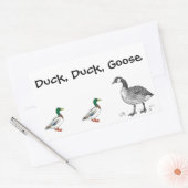 Sticker Rectangulaire Duck Duck Goose Cartoon (Enveloppe)