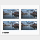 Sticker Rectangulaire Duisburg Allemagne (Feuille)