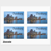 Sticker Rectangulaire Duisburg Allemagne (Feuille)