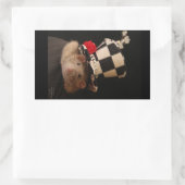 Sticker Rectangulaire Dumbo Fancy Rat dans un casquette mignon (Sac)