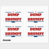 Sticker Rectangulaire Dump Drumpf (Feuille)