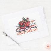 Sticker Rectangulaire D'un propriétaire de petite entreprise Joyeux Noël (Enveloppe)