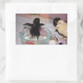 Sticker Rectangulaire Durée du bain (Sac)