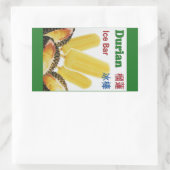 Sticker Rectangulaire Durian Ice Bar Tropical Fruit Popsicle (Sac)