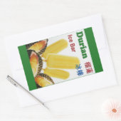 Sticker Rectangulaire Durian Ice Bar Tropical Fruit Popsicle (Enveloppe)