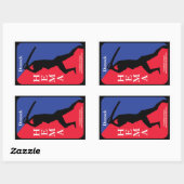 Sticker Rectangulaire Dussack HEMA decal (Feuille)