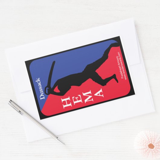 Sticker Rectangulaire Dussack HEMA decal (Enveloppe)
