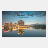 Sticker Rectangulaire Dusseldorf Allemagne (Devant)