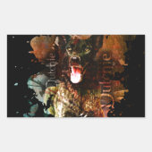 Sticker Rectangulaire Dutch Shepherd chien - Dutchie (Devant)