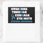 Sticker rectangulaire Dystonia (Sac)
