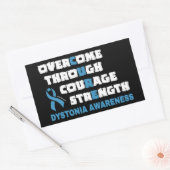 Sticker rectangulaire Dystonia (Enveloppe)