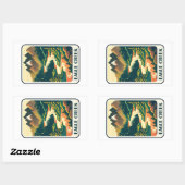 Sticker Rectangulaire Eagle Creek Oregon Couleurs (Feuille)