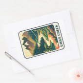 Sticker Rectangulaire Eagle Creek Oregon Couleurs (Enveloppe)