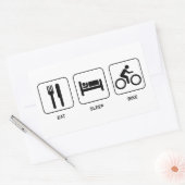 Sticker Rectangulaire Eat Sleep (Enveloppe)