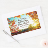 Sticker Rectangulaire Ecclésiaste 3:11 Il a rendu tout beau (Enveloppe)