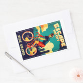 Sticker Rectangulaire Échapper À La City Ride Gravel Vélo (Enveloppe)