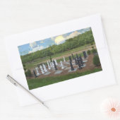 Sticker Rectangulaire Échecs de taille de vie (Enveloppe)