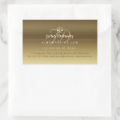 Sticker Rectangulaire Échelles de justice | Avocat (Sac)