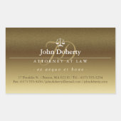 Sticker Rectangulaire Échelles de justice | Avocat (Devant)