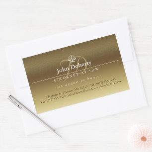 Sticker Rectangulaire Échelles de justice   Avocat