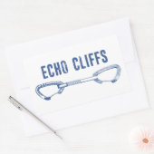 Sticker Rectangulaire Echo Cliffs California Rock Escalade Quickdraw (Enveloppe)