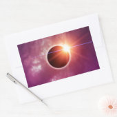 Sticker Rectangulaire Éclipse solaire (Enveloppe)