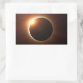 Sticker Rectangulaire Éclipse solaire totale (Sac)