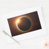 Sticker Rectangulaire Éclipse solaire totale (Enveloppe)