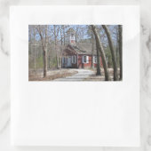 Sticker Rectangulaire École à une pièce (Sac)