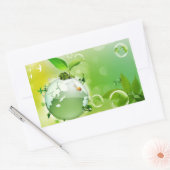 Sticker Rectangulaire Écologie : la terre est notre maison - (Enveloppe)