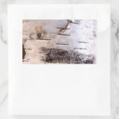 Sticker Rectangulaire Écorce de bouleau (Sac)