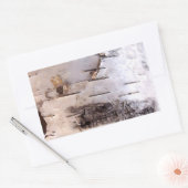 Sticker Rectangulaire Écorce de bouleau (Enveloppe)
