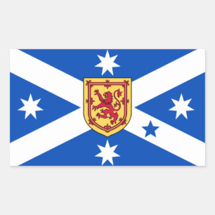 Sticker Rectangulaire Écossais Australien (drapeau du patrimoine)