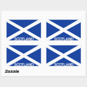 Sticker Rectangulaire écossais drapeau pays nom du texte écossais (Feuille)
