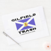 Sticker Rectangulaire Ecossais Pétrole Terrain Déchets, Saltire, Boue de (Enveloppe)