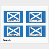 Sticker Rectangulaire Écosse (Feuille)