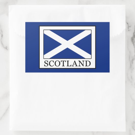 Sticker Rectangulaire Écosse (Sac)