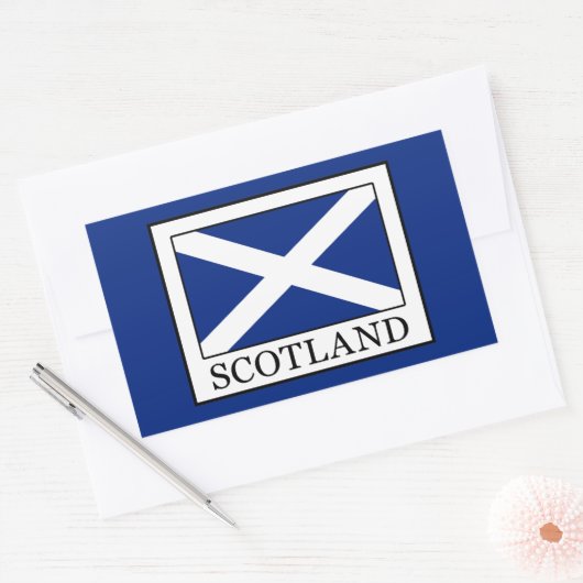 Sticker Rectangulaire Écosse (Enveloppe)