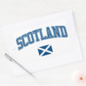 Sticker Rectangulaire Ecosse + Drapeau (Enveloppe)