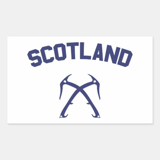 Sticker Rectangulaire Ecosse Escalade de glace (Devant)