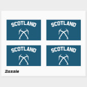 Sticker Rectangulaire Ecosse Escalade de glace (Feuille)