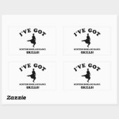 Sticker Rectangulaire Écosse Highland Dancing designs (Feuille)