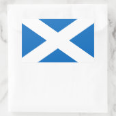 Sticker Rectangulaire Ecosse's Saltire, Drapeau écossais (couleur offici (Sac)