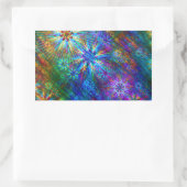 Sticker Rectangulaire Écran de ressort fractal (Sac)