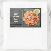 Sticker Rectangulaire Écrans de texte personnalisés (Sac)