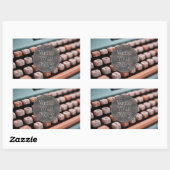 Sticker Rectangulaire Écrire votre histoire (Feuille)