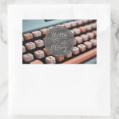 Sticker Rectangulaire Écrire votre histoire (Sac)